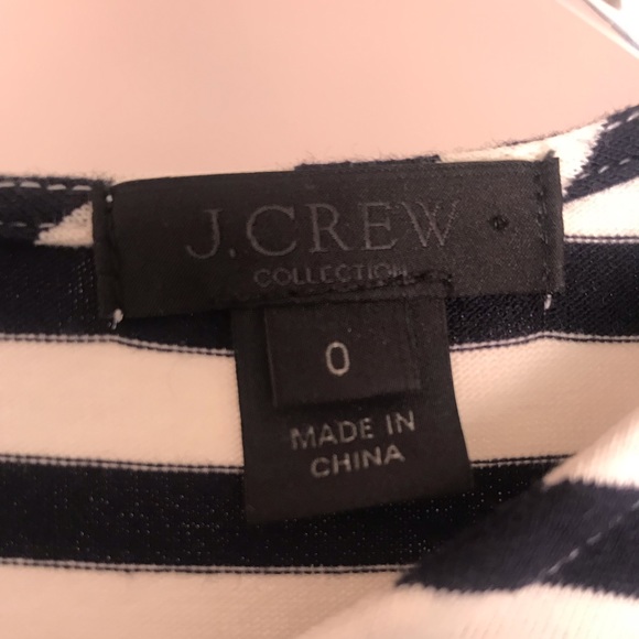 J. Crew COLLECTION Striped Long Sleeve Maxi Dress 0 - Picture 6 of 8